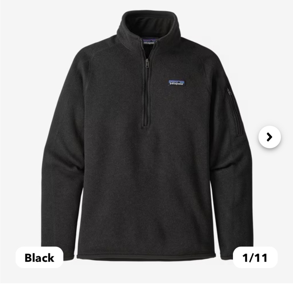 Patagonia half zip fleece sweater